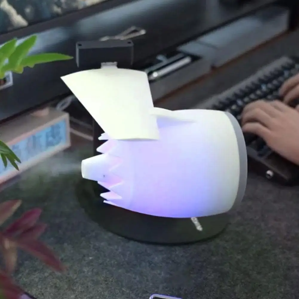 Creative Turbo Desktop Fan Turbofan NIKOLATOY Upgraded Engine Model JetFan USB Fan With Atomization Red Light Tail Flame Device