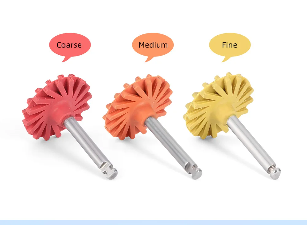 6-teiliges AZDENT Dental-Polierset für Komposit, Poliersystem mit 2,35mm Scheiben und 14mm Rädern für Komposit- und Keramikbearbeitung – Detail 3