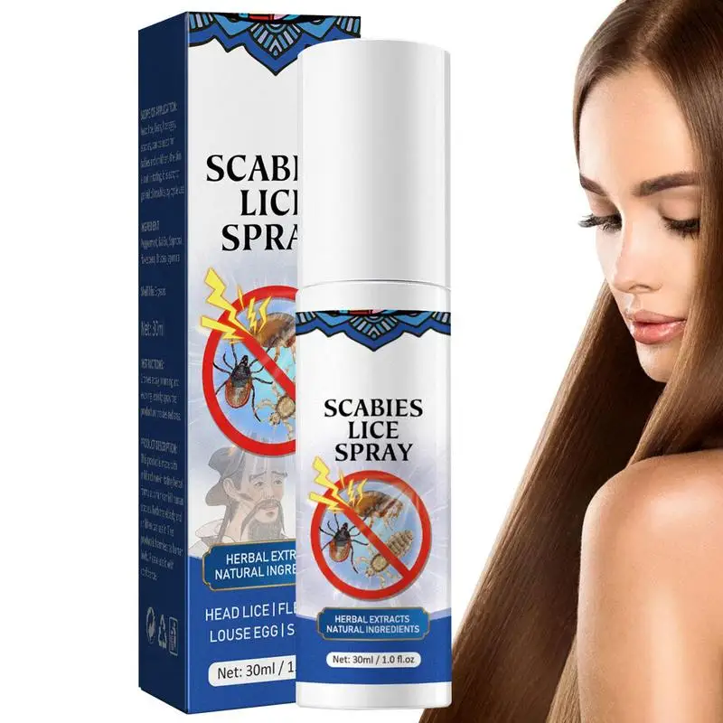 

Lice Spray For Hair 30ml Lice Spray For Kid's Hair Lice Prevention Mint Spray Natural Ingredients Highly Effective Daily Use