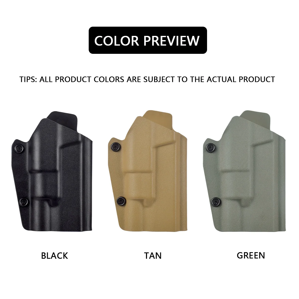 Description Picture 6 of itemGlock17 Glock19 Kydex Holster Waist OWB Quick Release Pistol Light Holsters Mounted Surefire X300U X300 X300V For Glock 17 19