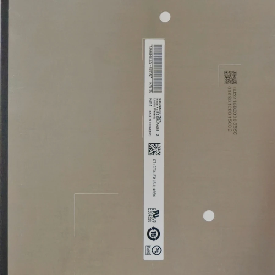 B160UAN08.2 16.0 인치 노트북 LCD 화면 144HZ 1920X1200 40 핀 EDP 디스플레이 매트릭스 패널