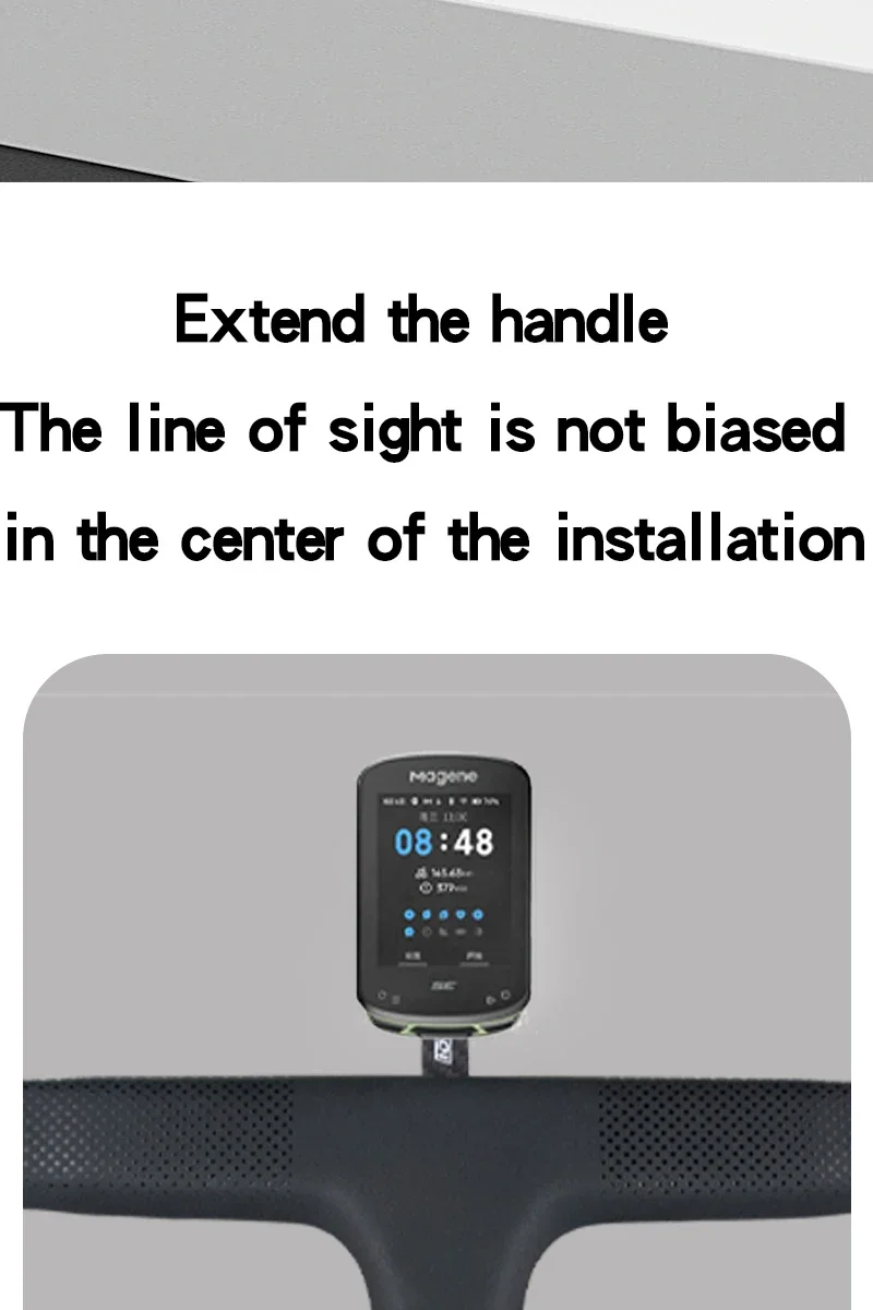 Description Picture 3 of itemBicycle Stopwatch Bracket, Carbon Fiber, Highway Bicycle Computer Expansion Installation, Gopro, Suitable for Garmin Bryton