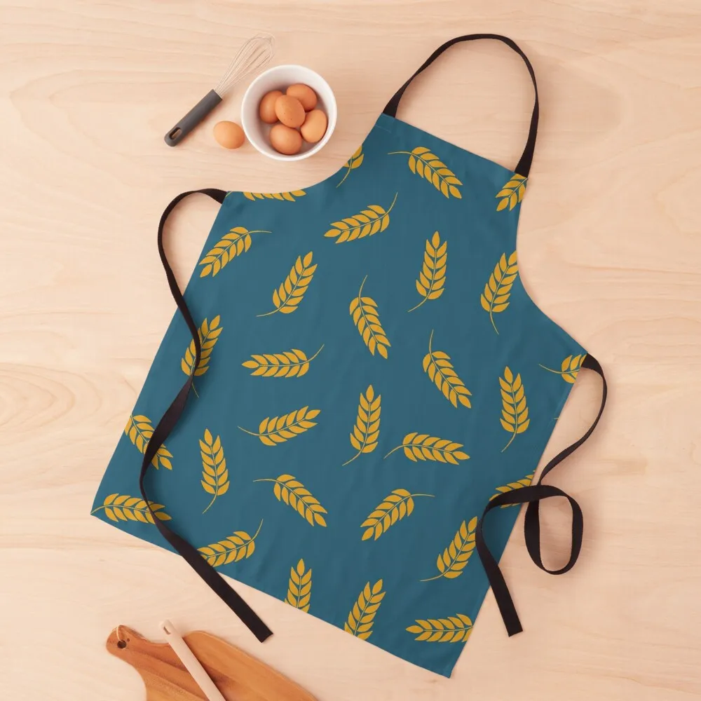 

Cute wheat pattern Apron Home Cleaning kitchen gadgets chefs Apron