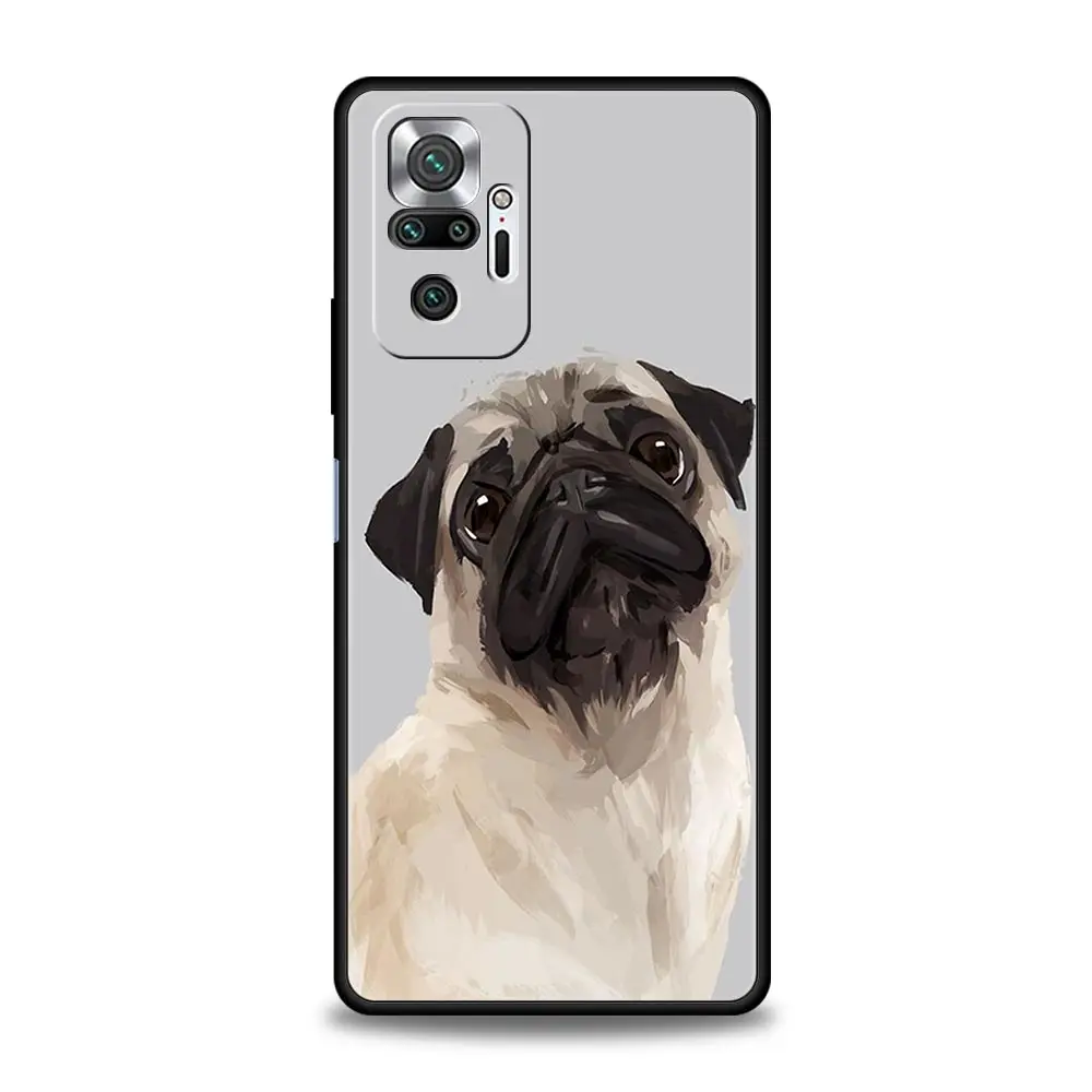 Cute Pug Dog Soft TPU Phone Case