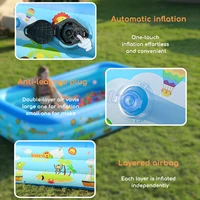 Piscine gonflable, piscine gonflable pour enfants pour l'intérieur ou l'extérieur, baignoire gonflable Ocean World avec fond gonflable souple 3