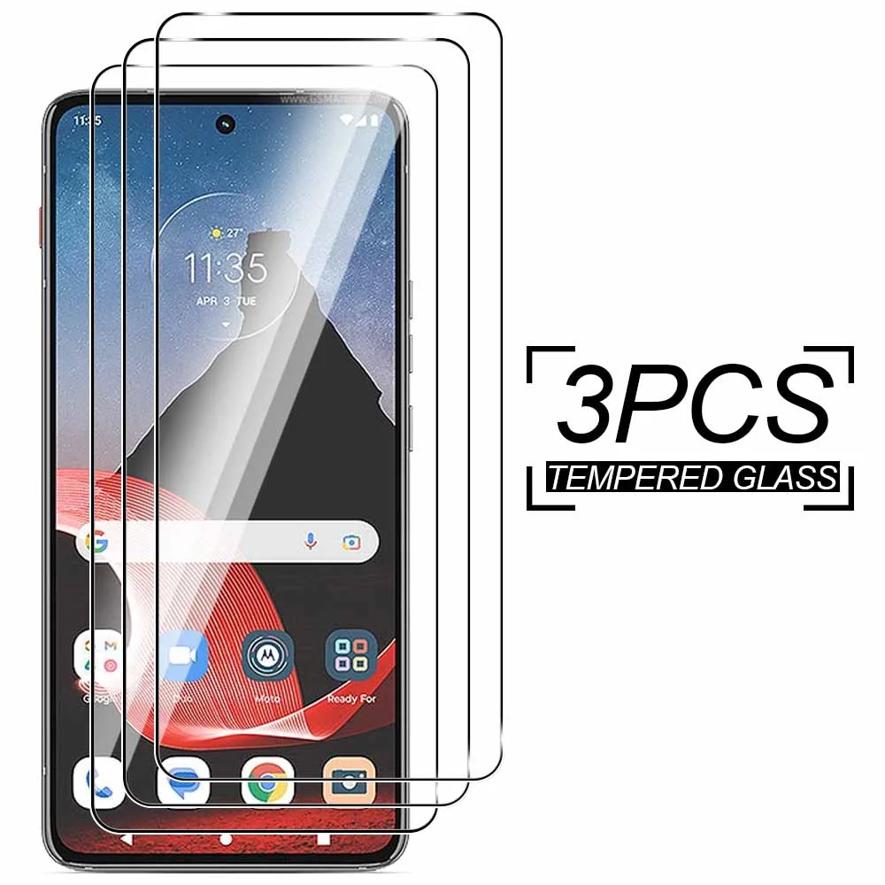 3-Piece Tempered Glass Screen Protector Set for 6.6-Inch Phones - Clear Protective Glass
