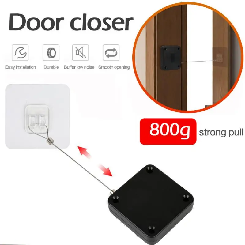 1/2pcs Punch free Automatic Sensor Door Closer Automatically Close 800g