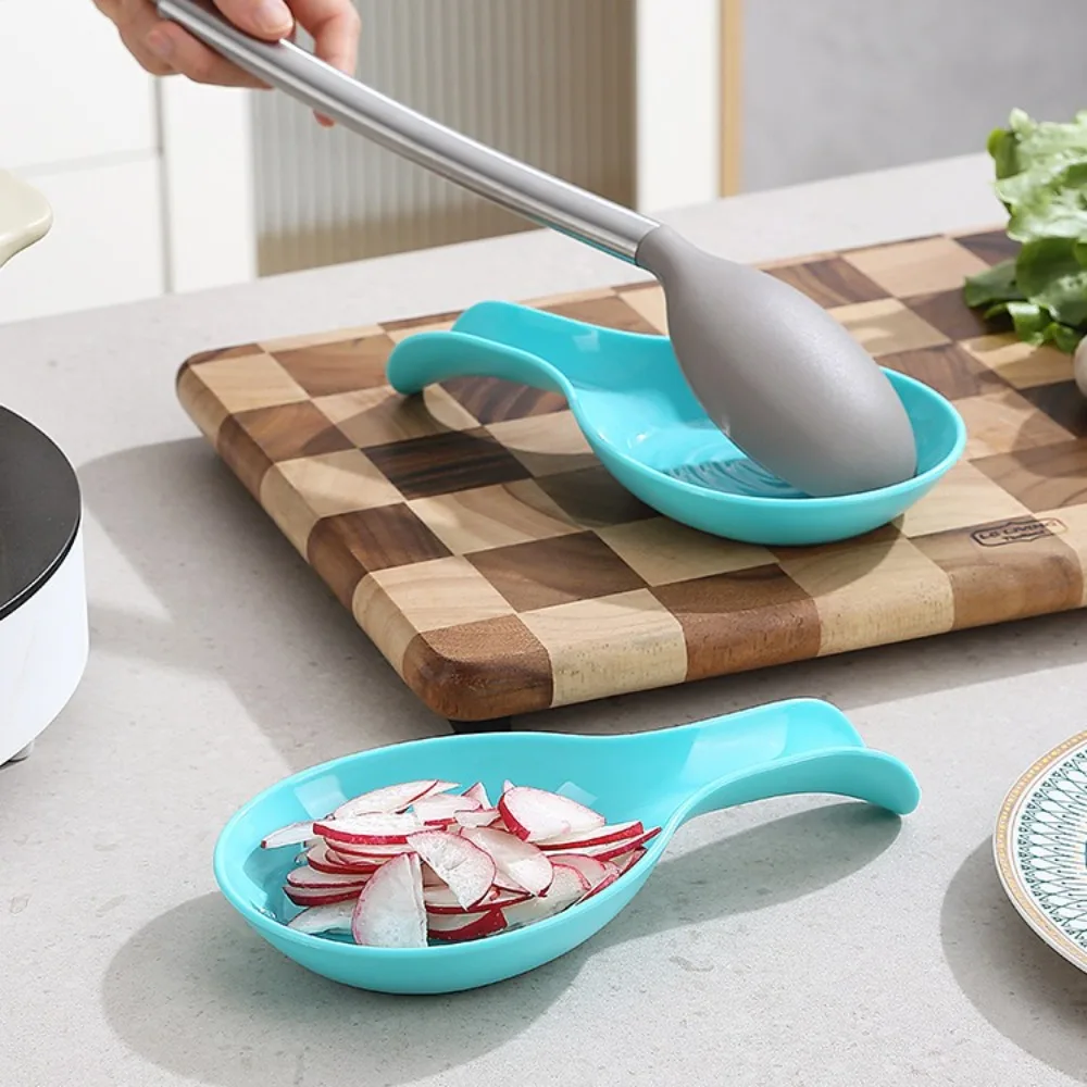 Description Picture 6 of itemMulti-Function PP Spoon Rest Heat-Resistant Cooking Spoon Holder Large Storage Shelves Kitchen Accessories