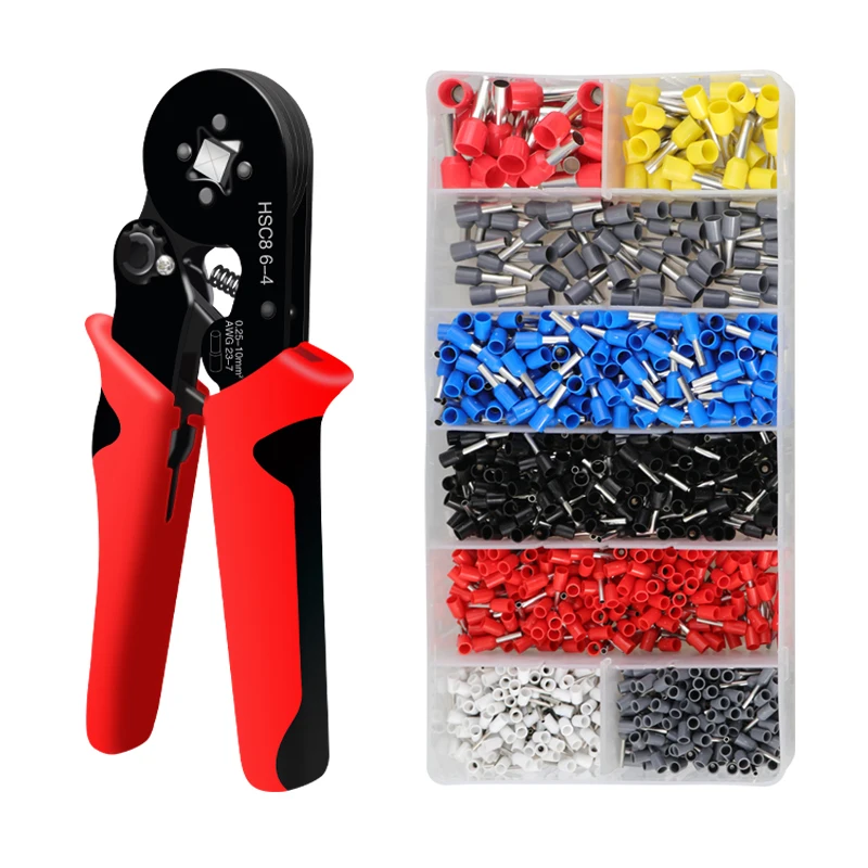 Tubular Terminal Crimping Pliers Hsc8 64a Crimper Wire Mini Ferrule