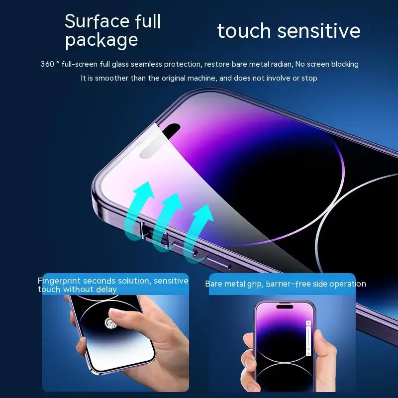 For iPhone 15 12 13 14 Pro Max Case 360° Full screen Lens Metal Magnetic Magsafe Cases Aluminum alloy HD Glass protective cover