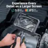 TESLONG 5.5mm Lens Two-Way 420° Articulating Borescope with 5 " Screen 1080P Steering Industrial Endoscope for Car Inspection 4
