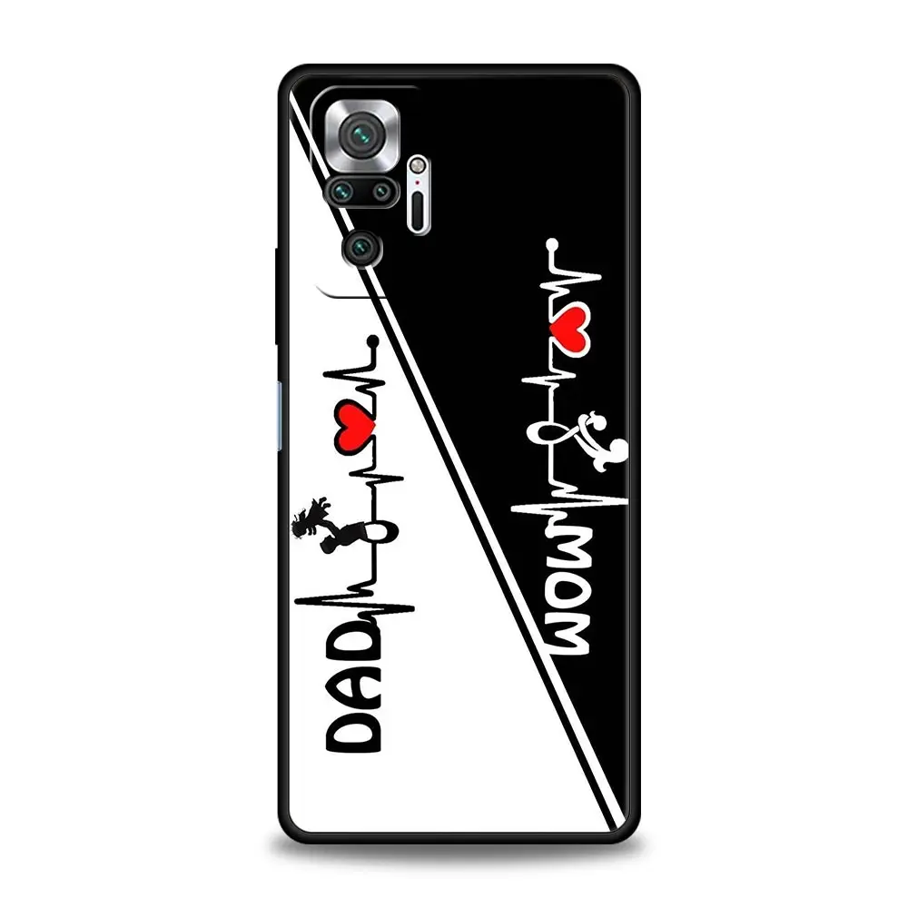 Cute Couple Letters Art Soft TPU Phone Case