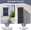 2-Piece Hanging Laundry Basket Bag With Adjustable Stainless Steel Door Hook For Storing Dirty Clothes And Saving Space 5