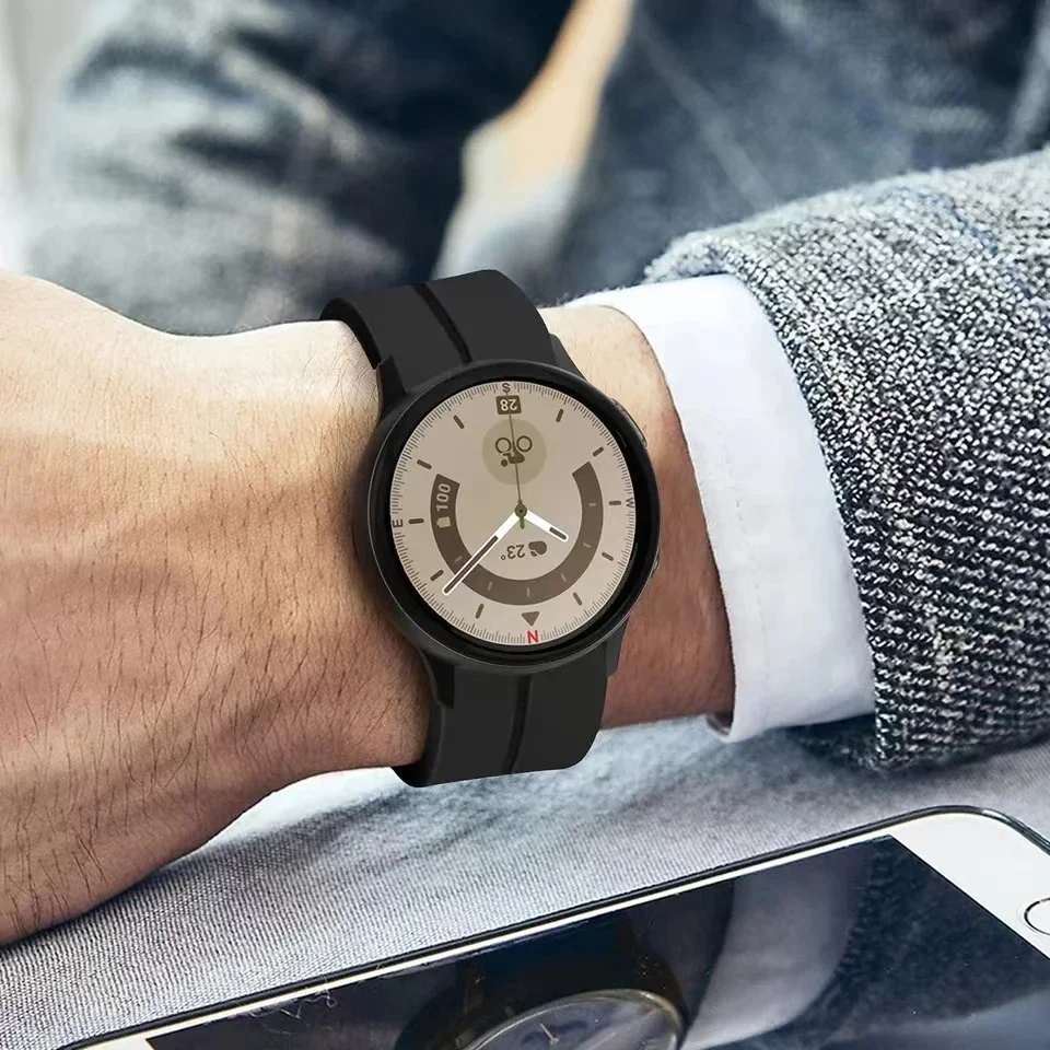Magnetic Buckle Silicone Watch Band with 20mm Strap Width