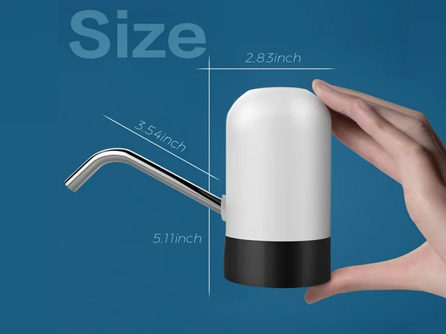 Pompe à Eau Sans Fil Rechargeable Pour Jeux D'Extérieur - Pour Tables D'Eau Et Jeux De Sable - Autonomie 2h - Taille Compacte 6,4x6,4x11,7 Cm