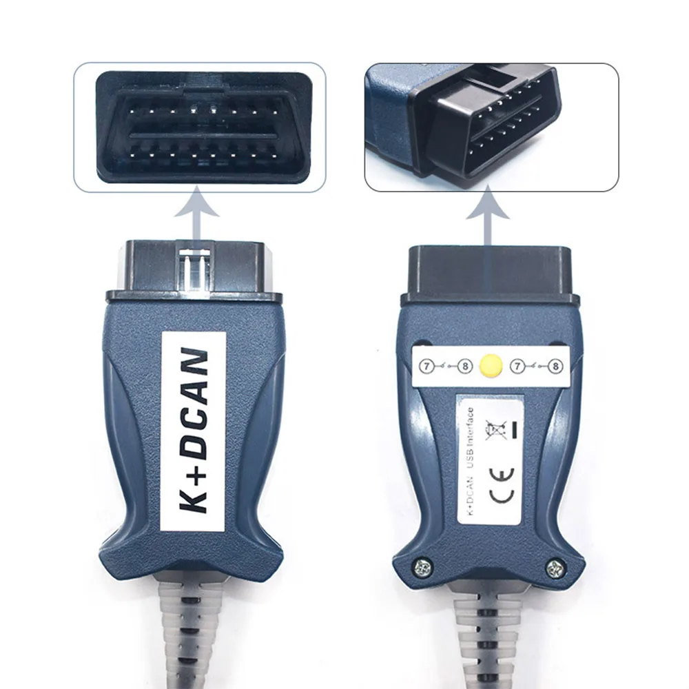 Newest Version For BMW K+DCAN With FT232RL Diagnostic Cables Connectors K DCAN Switch USB Interface |