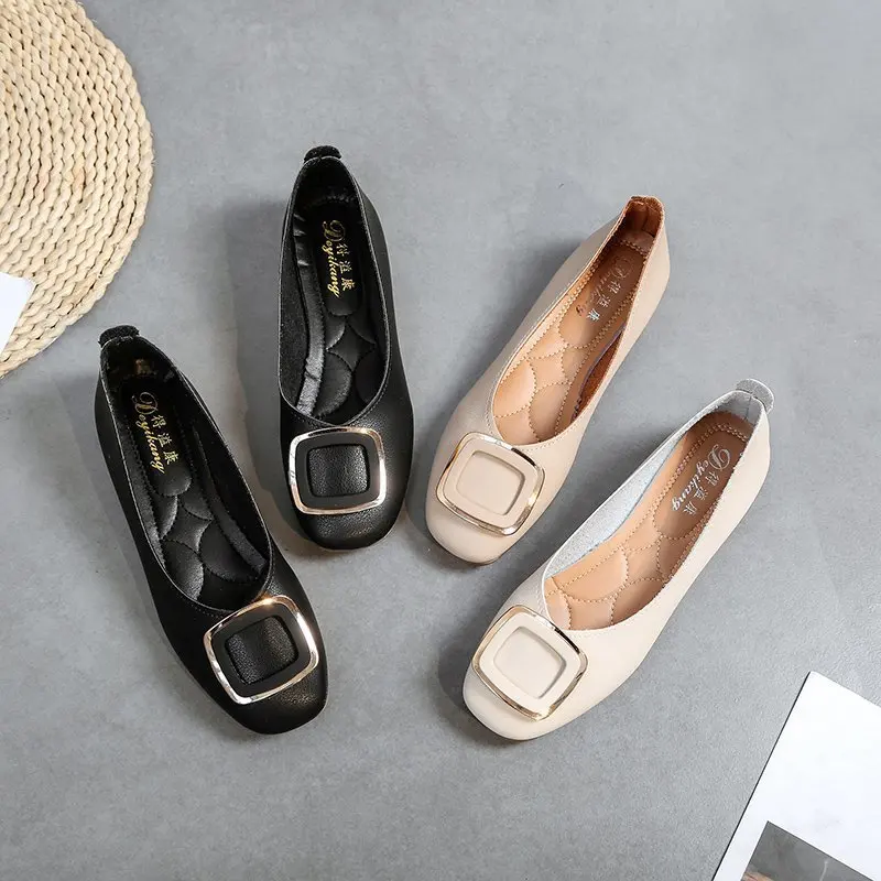 

Повседневные женские туфли с закрытым носком и квадратным носком на низком каблуке Женская обувь модная осенняя одежда в стиле ретро 2023 Осенняя бабушка для отдыха Basi