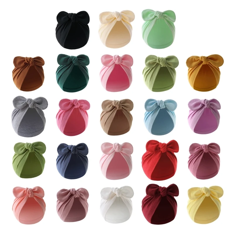 

Bowknot Hat for Baby Infant Beanie Hat Turban Universal Baby Travel Headwear