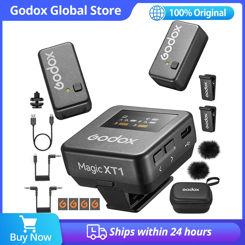 Godox Magic XT1 ワイヤレスマイクセット Amazon | GODOX Magic XT1ワイヤレスラベリアマイクロホン