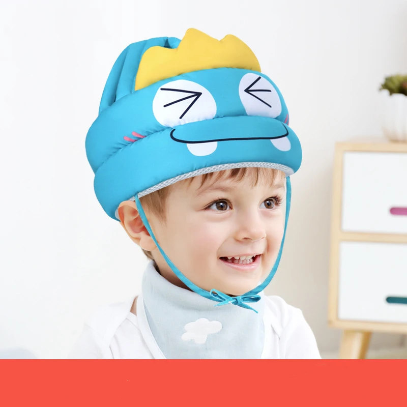 Anti Collision Head Baby Walking Hat New Baby Headrest Anti Fall Device Head Breathable Safety Protection Pad Cartoon Image