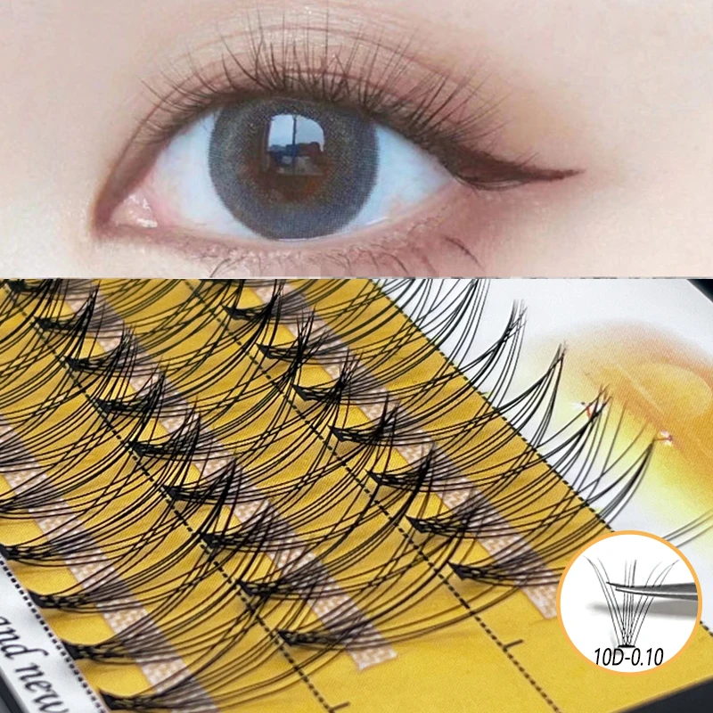 

10D/20D Natural Eyelash Extensions Mink Black Fake False Eyelashes Curl Natural Eye Grafting Individual Lashes