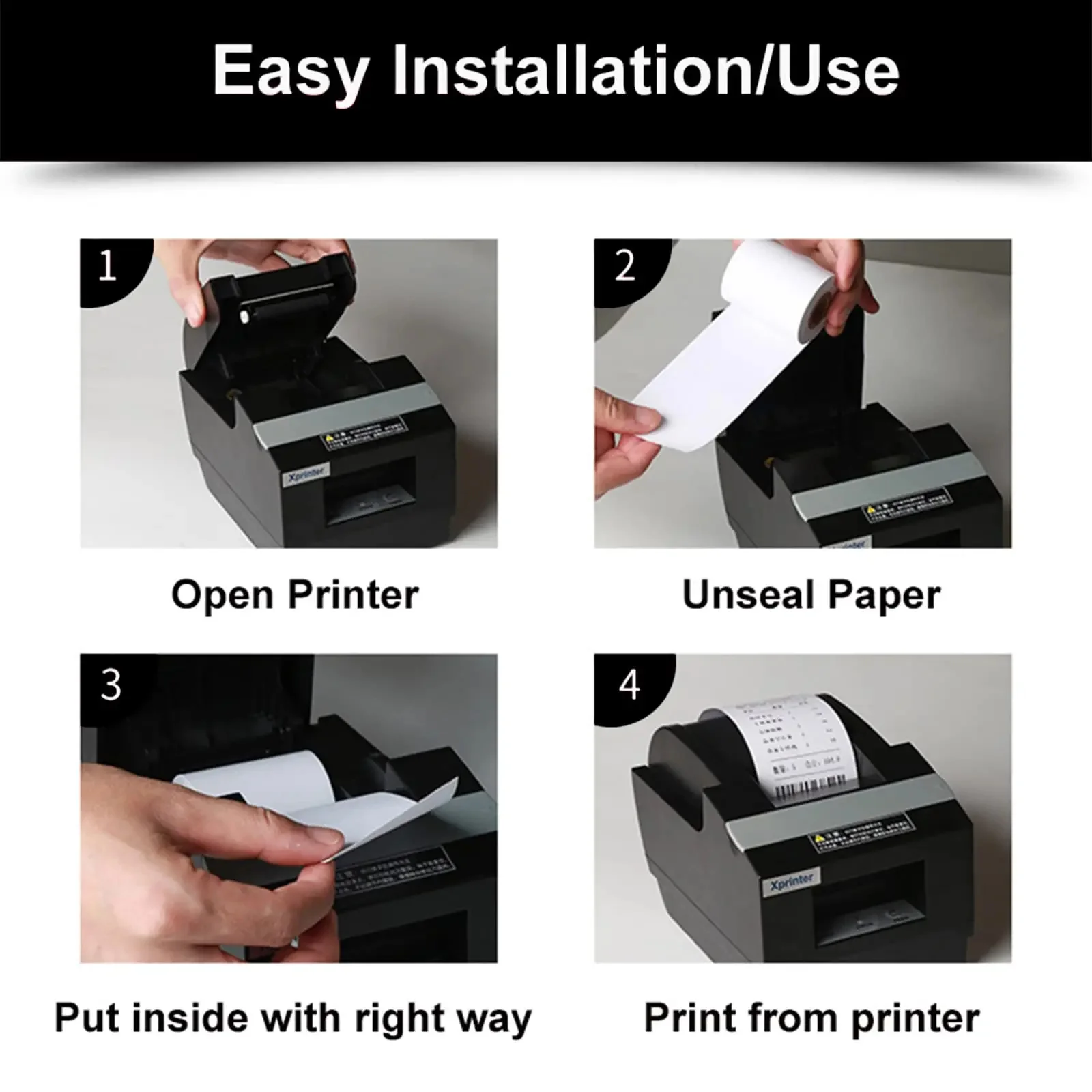 10PCS 57x40mm Cash Registers Paper Thermal Credit Card Papers For POS Printers For Supermarket Restaurant Mall Receipt Printing