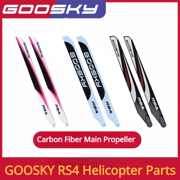 GOOSKY RS4 RC 모델 스턴트 3D 헬리콥터 예비 부품, 탄소 섬유 메인 로터, 대형 프로펠러 메인 로터, 390mm