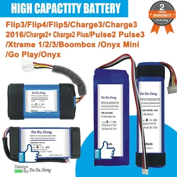 2024 High Capacity Battery For JBL Charge Flip Pulse Xtreme 1 2 3 4 5 Harman Kardon Go Play Onyx Mini Xtreme1 Speaker Bateria