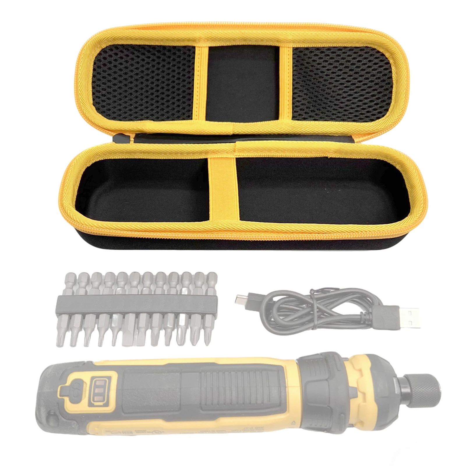 디월트 무선 스크루드라이버(DWHT66719)용 하드 보관 케이스, 휴대용 보호 가방(손잡이 포함)