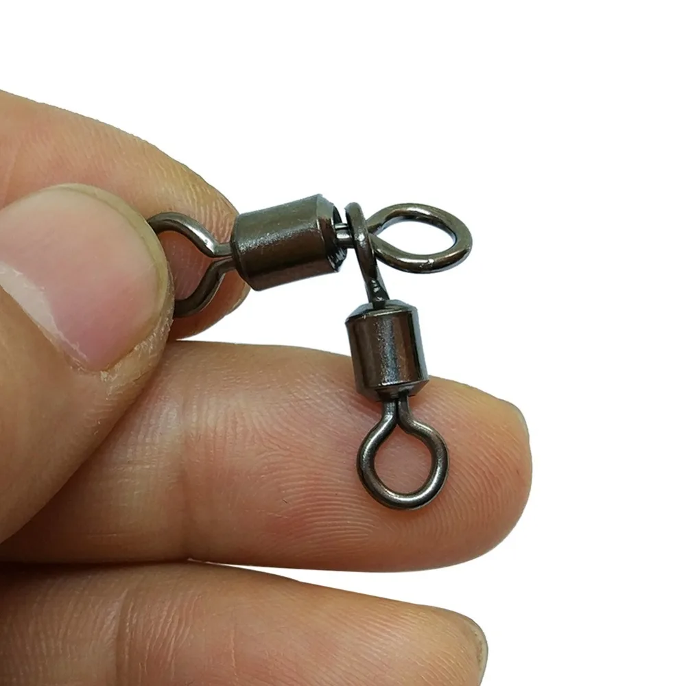 THKFISH Fishing Swivels 360 rotation 3 Way Crossline Swivel Heavy Duty Tackle Accessories