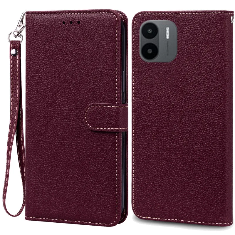 Leather Flip Wallet Phone Case - Elegant Book Style Cover, Durable Protection, Sleek Design