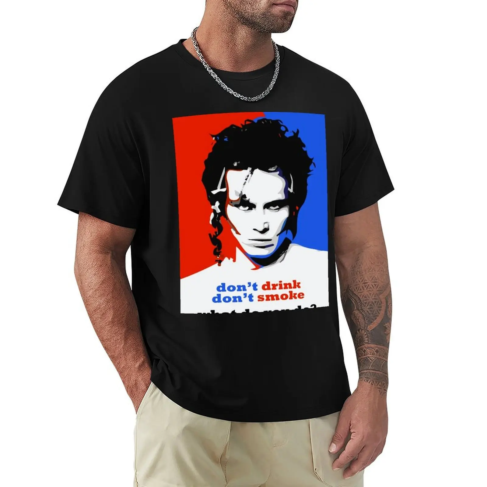 T-Shirt Adam Ant - Legend Abbigliamento Vintage Doganale Magliette Semplici Per Uomo Cotone