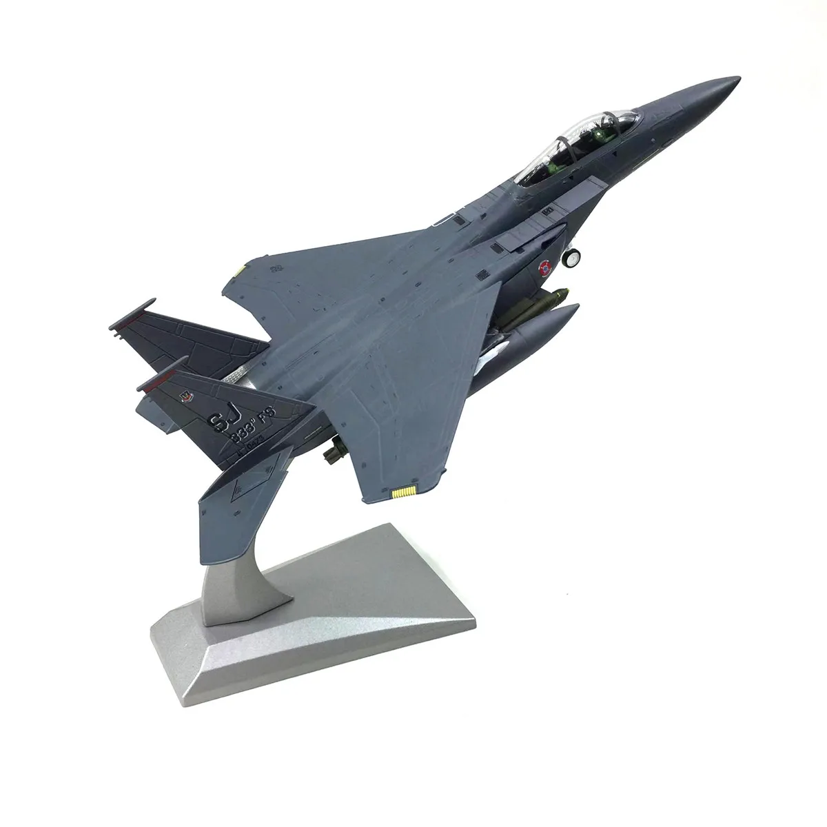 

Military US F-15E Strike Eagle Fighter 1/100 Scale Model with Stand Airplane Army Collection Decor