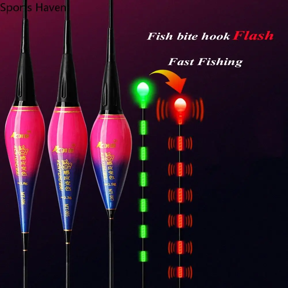 

1 PC Smart Fishing Led Light Float Night Fishing Bite Reminder Alarm High Sensitivity Electronic Seven-Star Float
