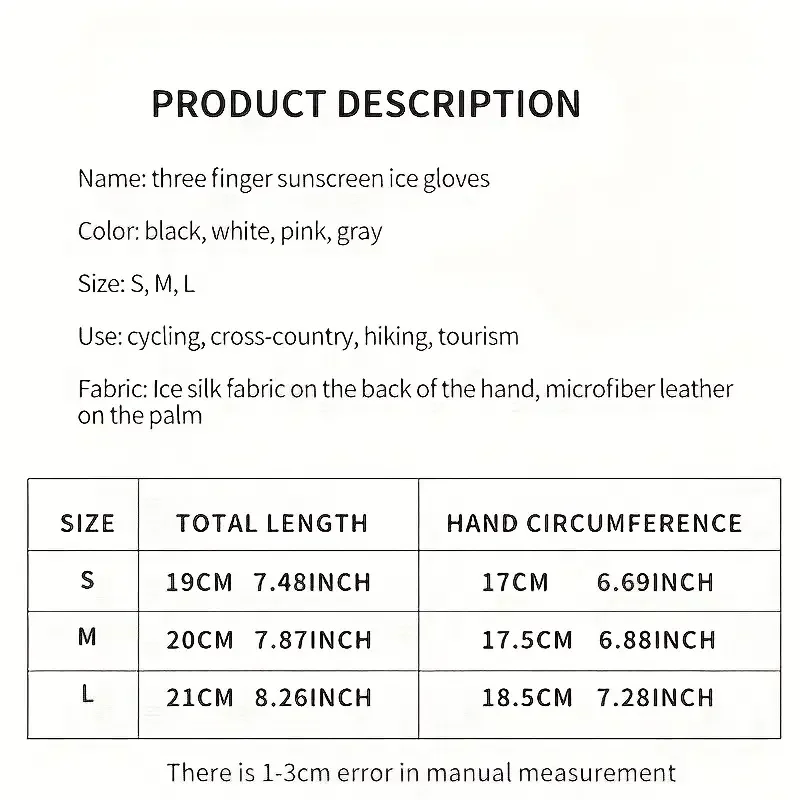 Ice Silk Gloves Breathable Lightweight Cycling Gloves Anti-Slip Sunscreen Full Finger Gloves Outdoor Fishing Driving Gloves