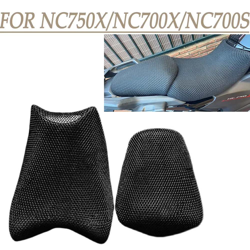 Motorcycle Seat Covers NC 750X 700X Accessories 3D Mesh Breathable For Honda NC 700 750 X NC700X NC700S 700S NC700XD