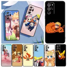 

Cartoon Japanese Naruto For Samsung Note 20 Ultra 10 Pro Lite 9 8 F52 F42 F22 M21 M60S M62 M31 M12 M32 Black Phone Case Capa