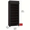 1pc 10-Tier High Capacity Shoe Rack Manager with Dust Cover 9 Grid Shoe Rack Tube Diameter 12mm Entrance Shoe Rack Saves Space 3