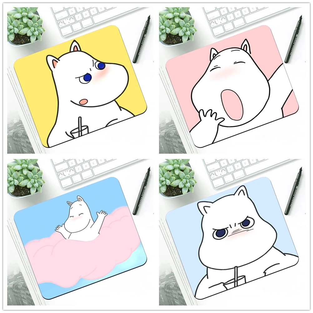 OUIO милый мультяшный хиппот-Moomins коврик для мыши Настольный ПК ноутбука