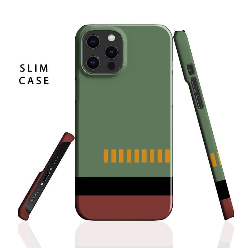 Полосатый чехол Boba Fett для Apple iPhone 15 14 Pro Max 13 12 Mini 11