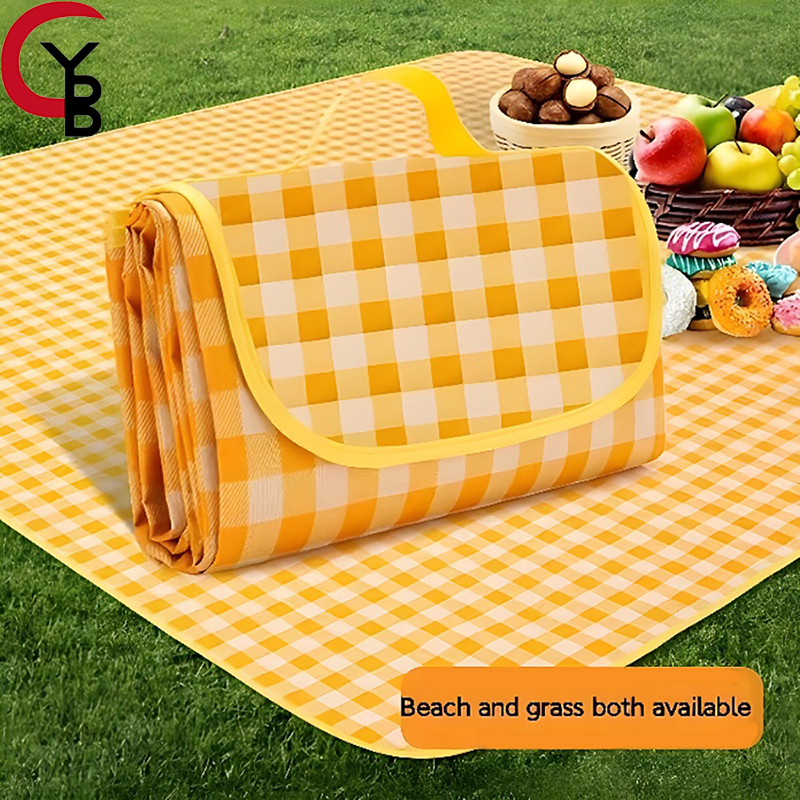 YANBIGUO Lightweight Quick Drying Beach Blanket Picnic Blanket Waterproof Outdoor Tote Mat for Travel Camping Beach Family Party