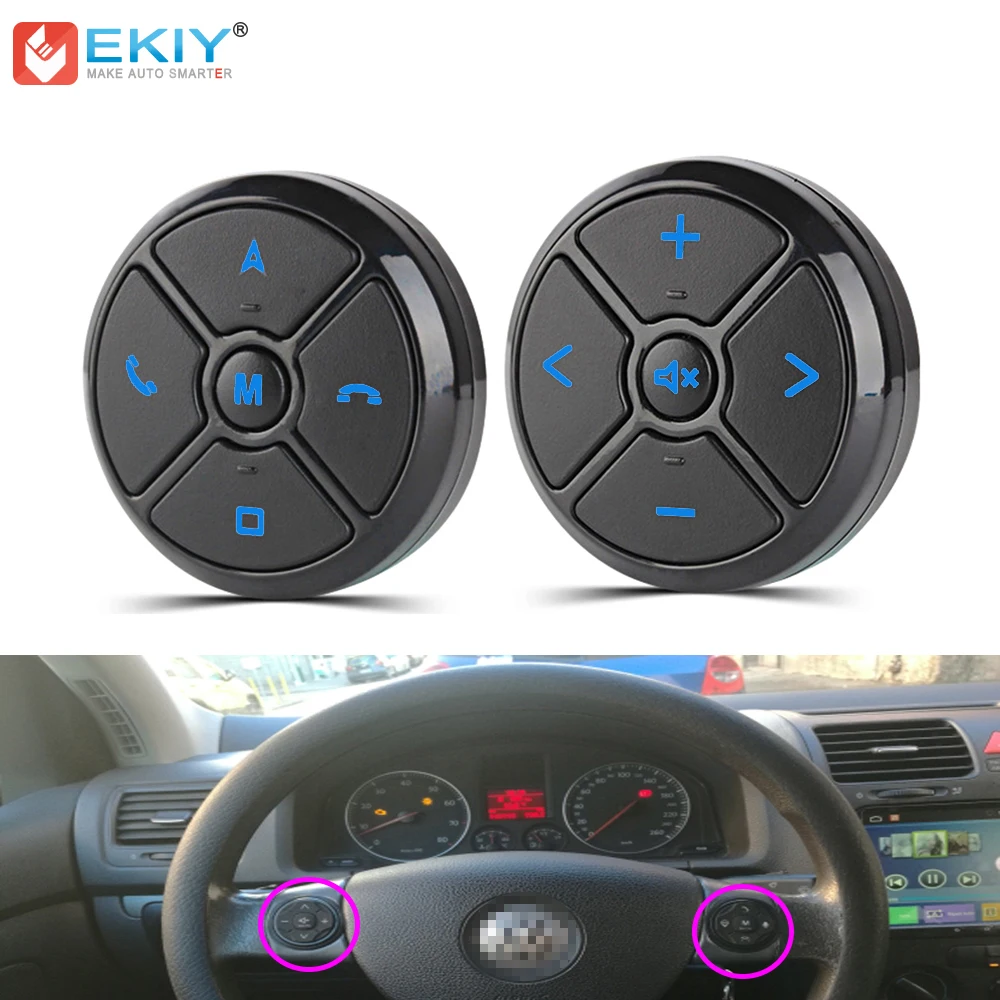 EKIY tecla Control Universal para de coche de Control remoto inalámbrico inteligente para navegación de coche DVD Control de dirección _ - AliExpress Mobile