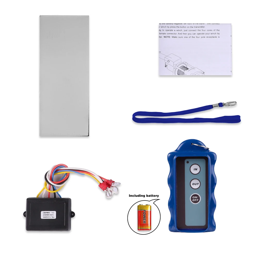 12V-24V 433MHz Winch Wireless Remote Controller Switch Kit For Truck Jeep SUV ATV Winch