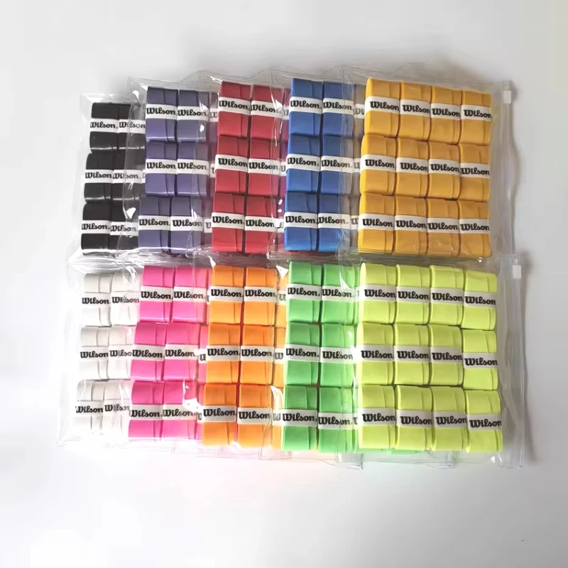 Tennis Overgrip Wilson Tennis Racket Overgrip Sweat Band Absorption Grip PU Non-slip Racket Handle Grip Tennis Griptape Padel PRO 12PCS