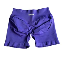 Dynamic Impact Shorts With Logo Women Scrunch Bum Gym Low Waist Seamless Yoga Shorts Workout Biker Short Stretch Fitness Short 2