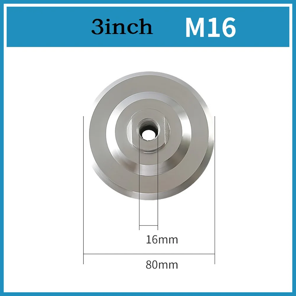 1 Pcs 4inch Thicken Backer Pad Diamond Polishing Aluminum Backing Holder M14 M10 M16 Polish Wheel Holder Pad Back Up Pad