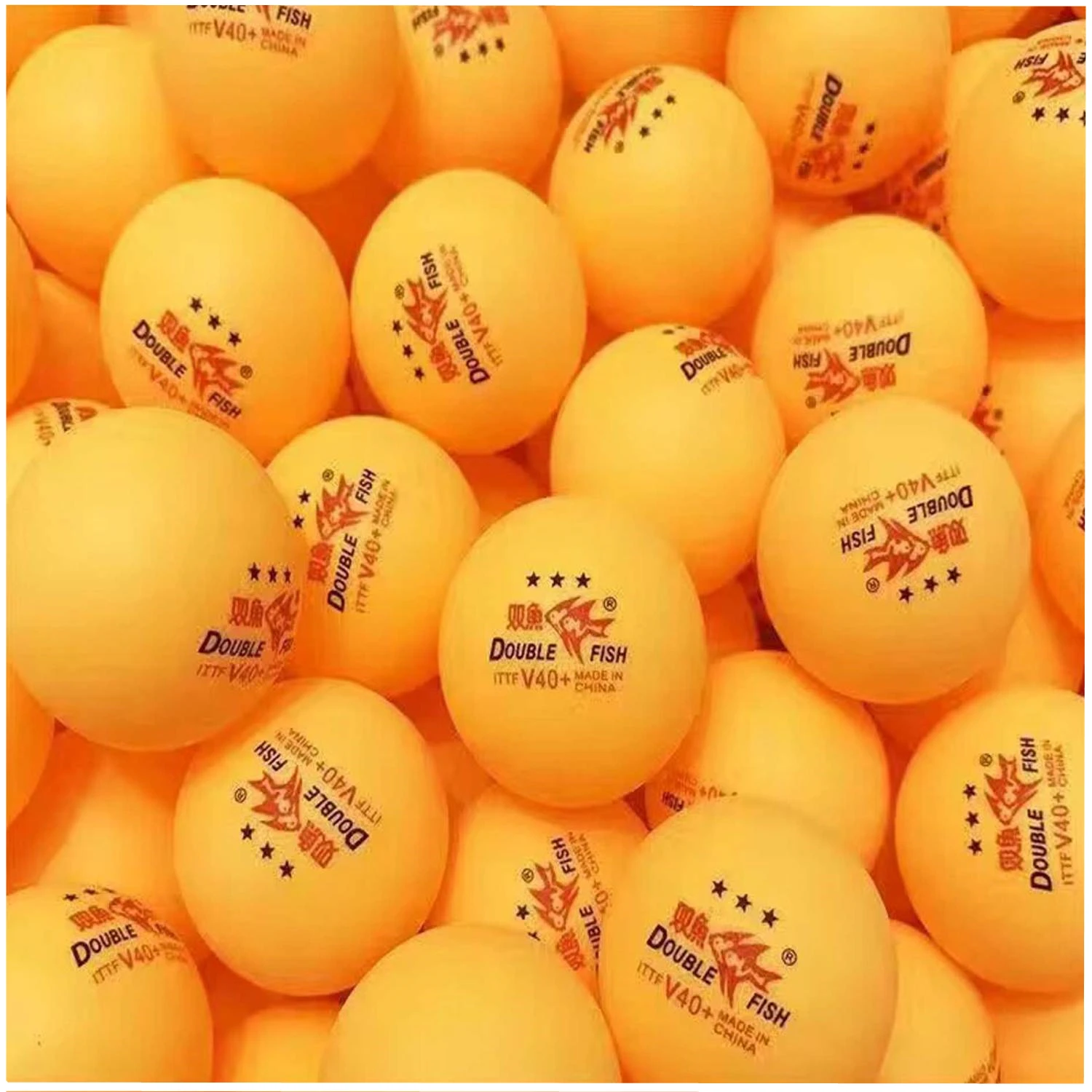 30pcs Double Fish V40+mm Table Tennis Balls New Material Threestar