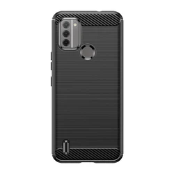 Shock Resistant Soft Silicone TPU Protective Phone Case for Nokia C31 (Black)