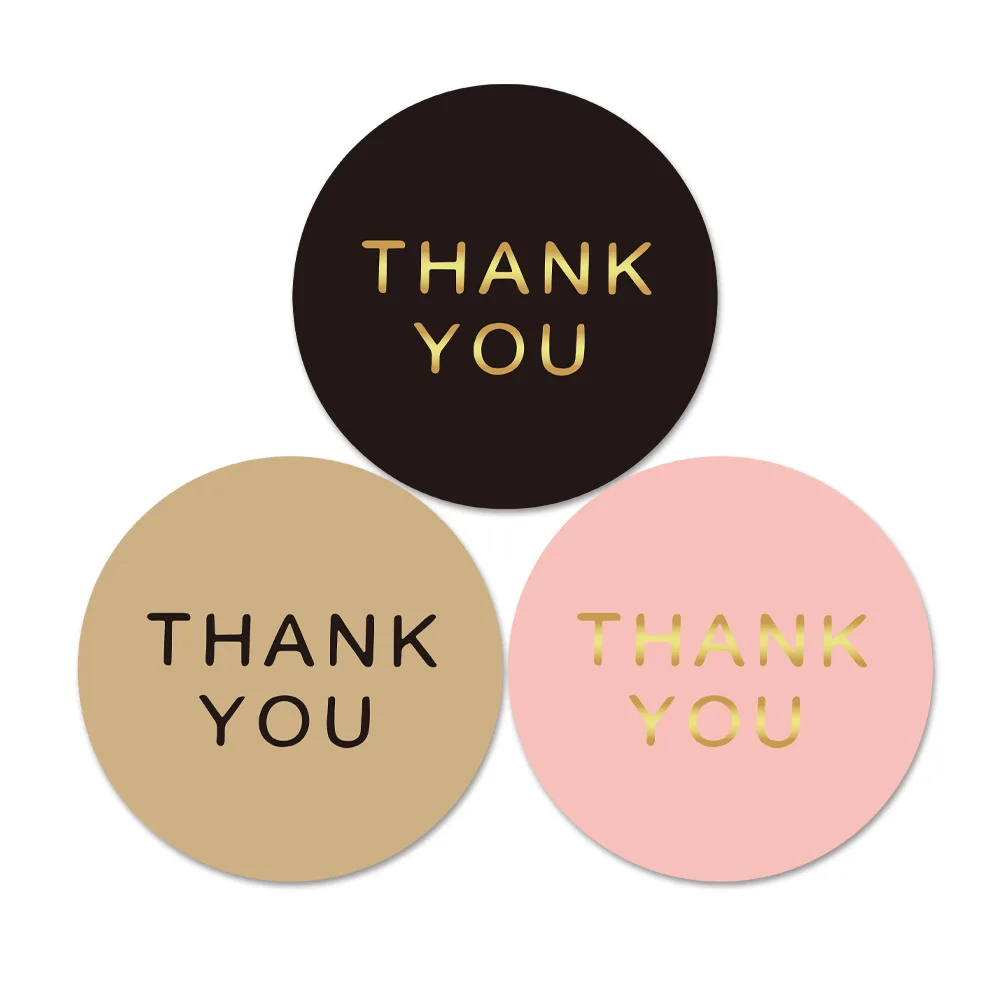 50-500Pcs Gift Sealing Thank You Stickers Christmas Design Scrapbooking Festival Birthday Party Decorations Labels 1Inch