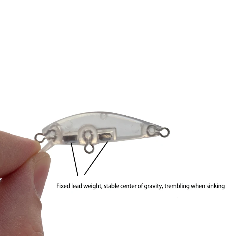 Fishing lure 10pcs 45mm 2g blank bait